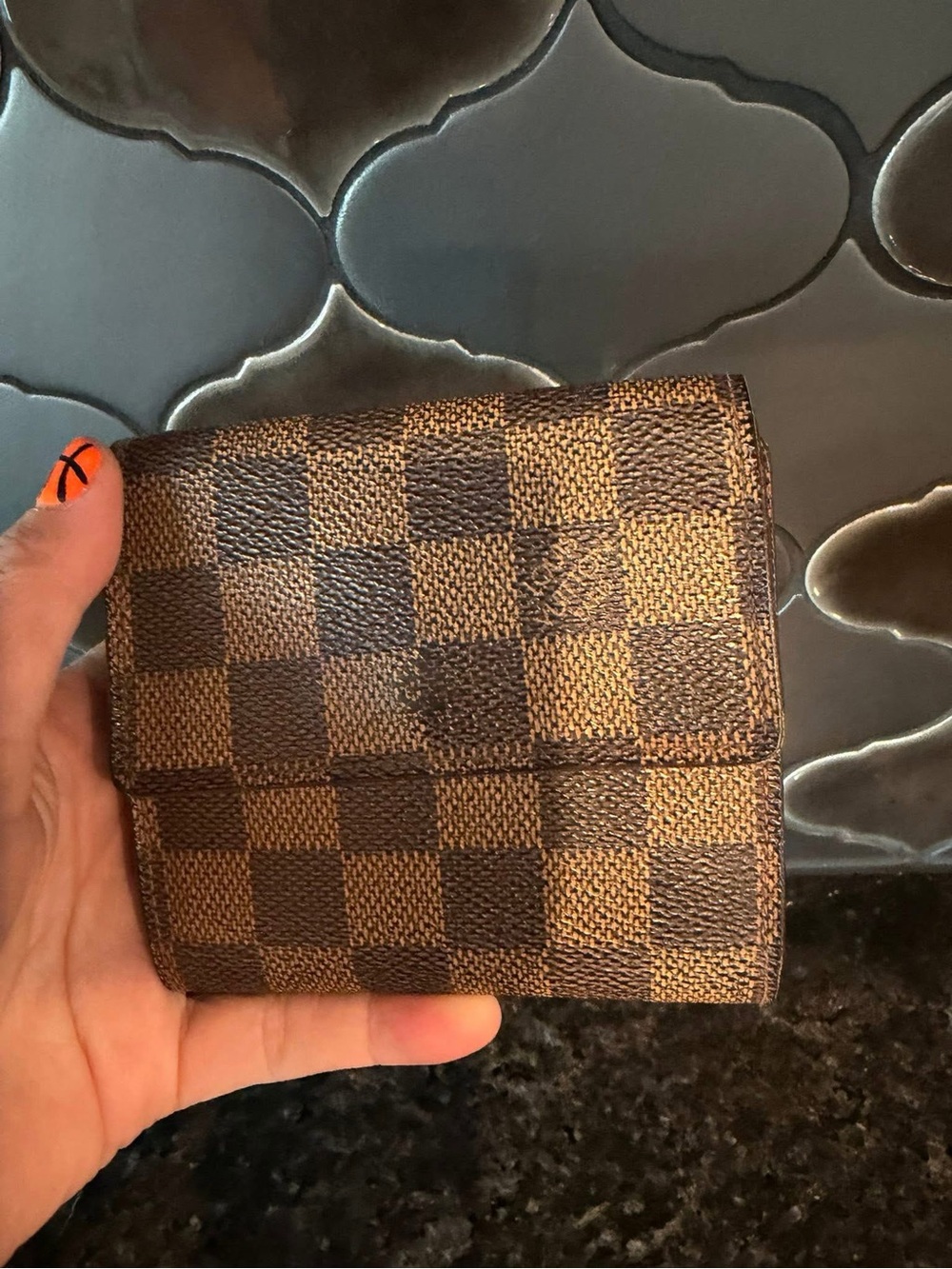 Authentic Louis Vuitton Damier Compact Wallet
